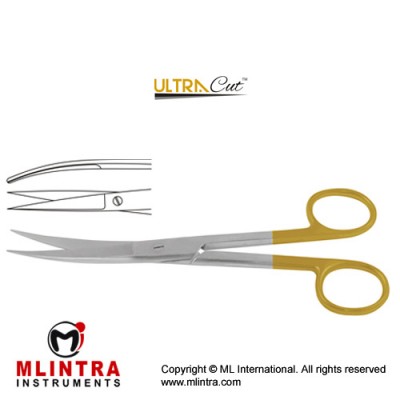 UltraCut™ TC Operating Scissor Curved - Sharp/Sharp Stainless Steel, 14.5 cm - 5 3/4"